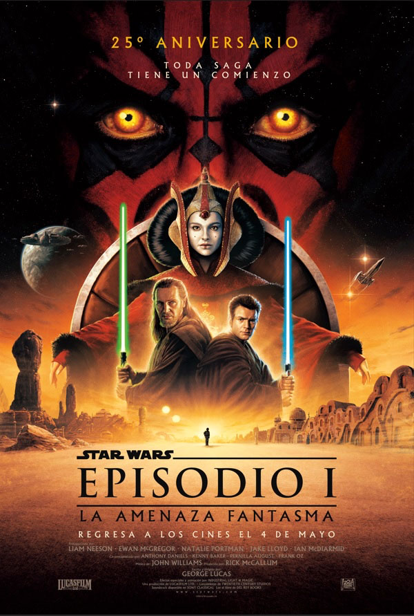 Comenzó la cuenta regresiva para May the 4th con el anuncio del reestreno en cines de Star Wars: Episodio I – La Amenaza Fantasma